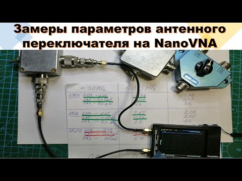 📌 UPDATE. Here are some measurements of the parameters of the homemade antenna switch on the Nano...