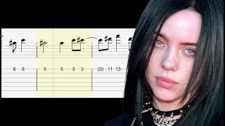 Billie Eilish - Your Power (Guitar Tutorial) Tabs With Sheets