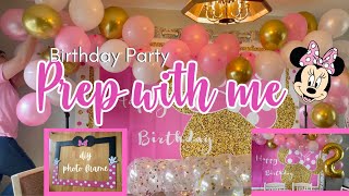 BIRTHDAY PARTY PREP WITH ME CLEAN WITH ME BEFORE PARTY  |  vlog style cleaning video