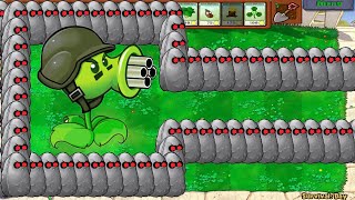 Plants vs Zombies Hack - 1 Gatling Pea vs Tall Nut vs Gargantuar