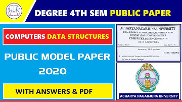 Degree 4th sem computer (DATA STRUCTURES) Public paper