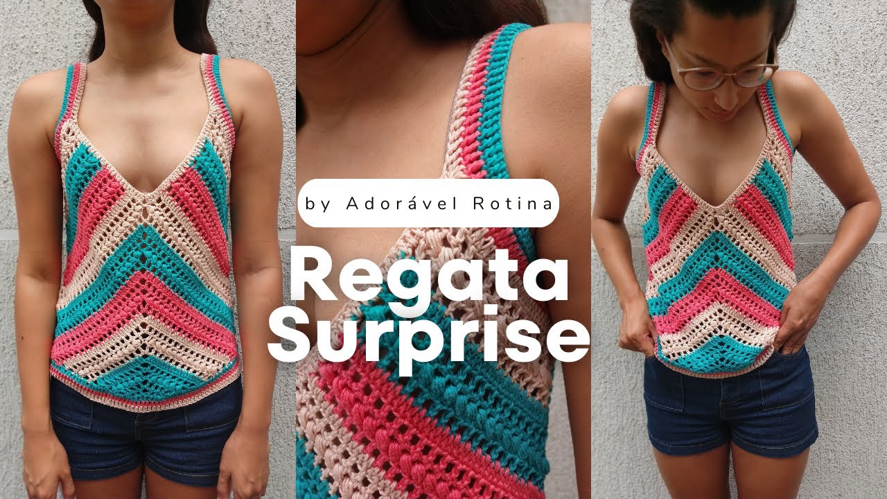 Regata Surprise em Crochê ♥ Técnica Inédita!