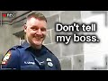 A racist cop doesnt realize hes being recorded