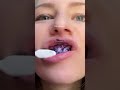 Purple shampoo for sensitive teeth whitening 😄👌🏻 #moontoothpaste #whitening