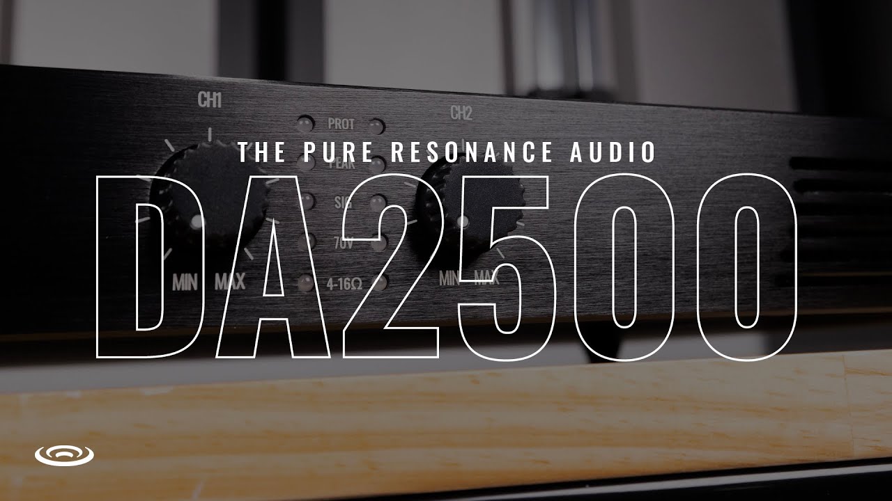 Pure Resonance Audio DA2500 500W 2-Channel Power Amplifier