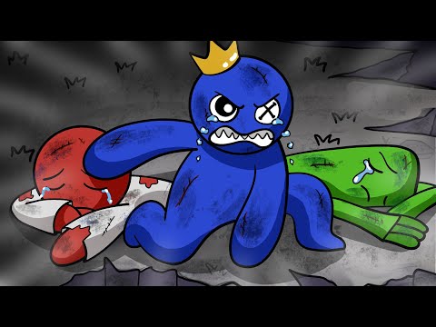 Blue Saves Red & Green - Rainbow Friends Animation 