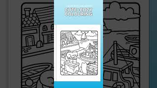 Details SEASIDE ESCAPES colouring flip through | Cute & Cozy Colouring #14 | Only Human Art Update