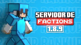 NOVO SERVIDOR PRO MINECRAFT DE FACTIONS 1.8.9