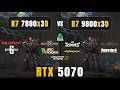 AMD Ryzen 7 7800x3D vs Ryzen 7 9800x3D: Test in 10 Games | RTX 5070