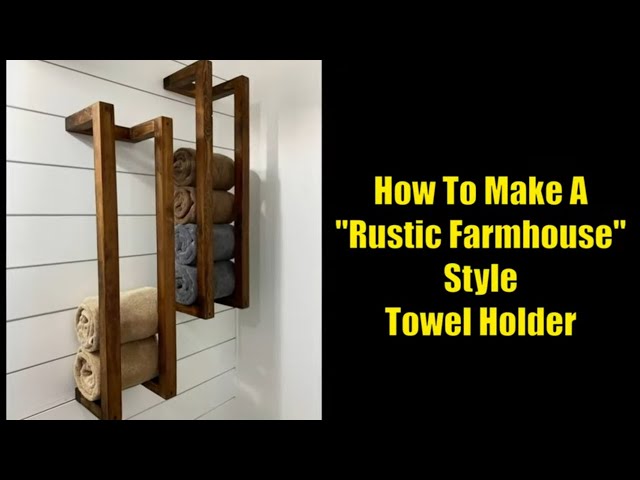 Rustic Modern DIY Paper Towel Holder