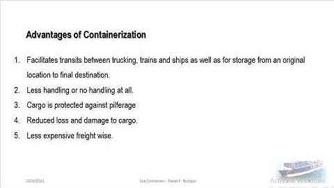 LESSON 2A  ADVANTAGES AND DISADVANTAGES OF CONTAINERIZATION PART 1