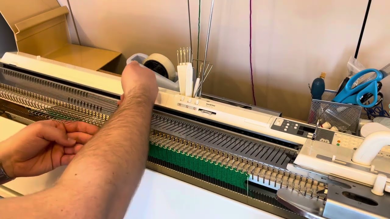 Knitting Garter Stitch With A Garter Bar On The Knitting Machine