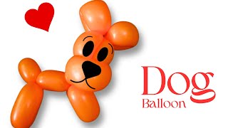 How to Make a Dog Balloon Animal: #dogballoon #balloonanimals #balloondog