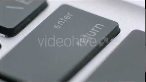 Pressing Enter Return Button - Stock Footage | VideoHive 15426362