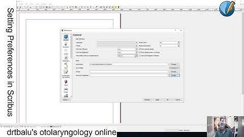 Setting preferences in Scribus