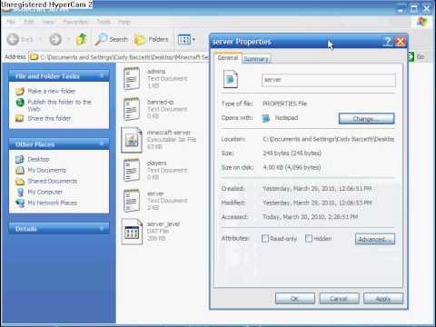 Minecraft If You Can T Open Up Server Properties Youtube