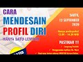 Cara Mendesain Profil Diri hanya Satu Lembar | Sedekah Ilmu