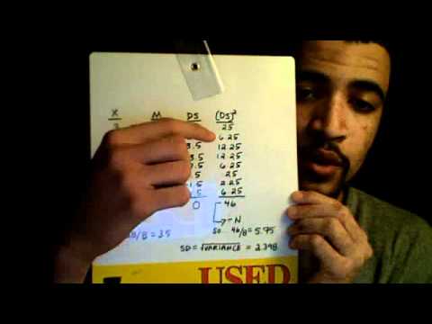Calculation: Standard Deviation, Variance, and Sum of Squares