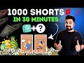 How to create 1000 monetisable youtube shorts in 30 minutesvikas ingle