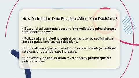 How Do Inflation Data Revisions Affect Your Decisions? - Inflation Insight Channel
