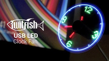 LED USB Clock Fan by TwitFish