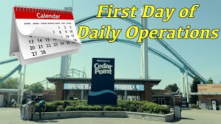 First Day of Daily Operations at Cedar Point Vlog -- Top Thrill 2 Updates -- How Busy is the Park???