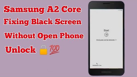 How To Fix Black Screen Problem on Samsung Galaxy A2 Core Fix Black screen No Display Phone 2023