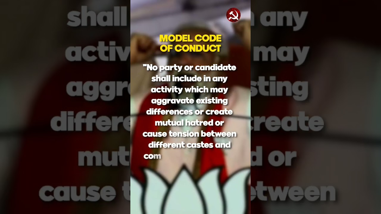 Why is election commission silent on blatant violation of moral code of conduct?