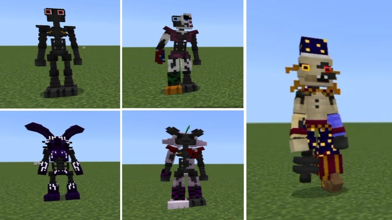 FNaF Security Breach - Ruin DLC Skins Minecraft Collection