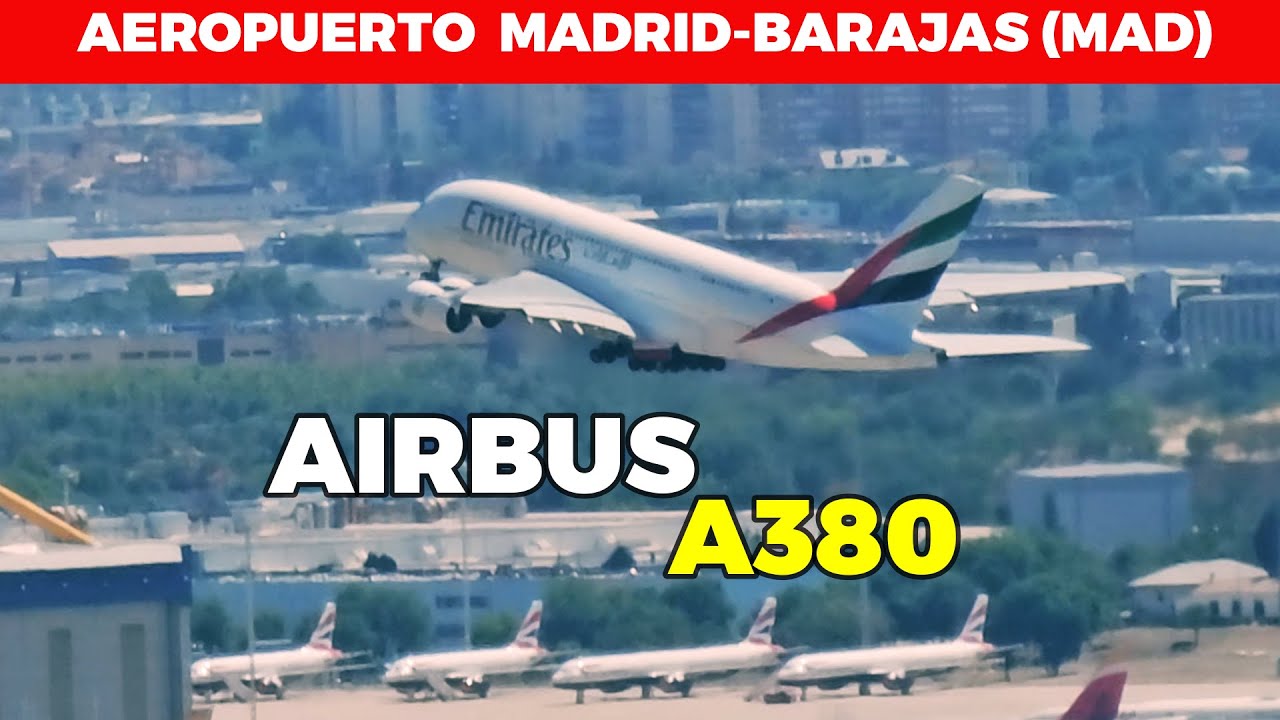 DESPEGUES y ATERRIZAJES | Aeropuerto Madrid Barajas | A380 A350 A330 A320 B787 B777