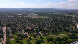 View from Grandad's Bluff in LaCrosse, Wisconsin