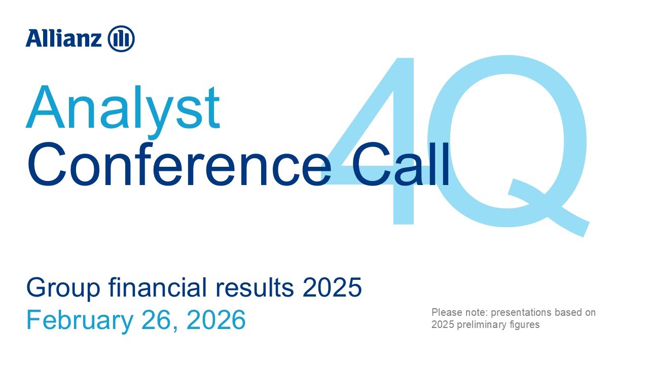 Allianz Financial Results 2025: Analyst Call