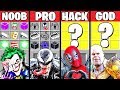 Minecraft Battle: SUPER VILLAIN CRAFTING CHALLENGE - NOOB vs PRO vs HACKER vs GOD ~ Animation