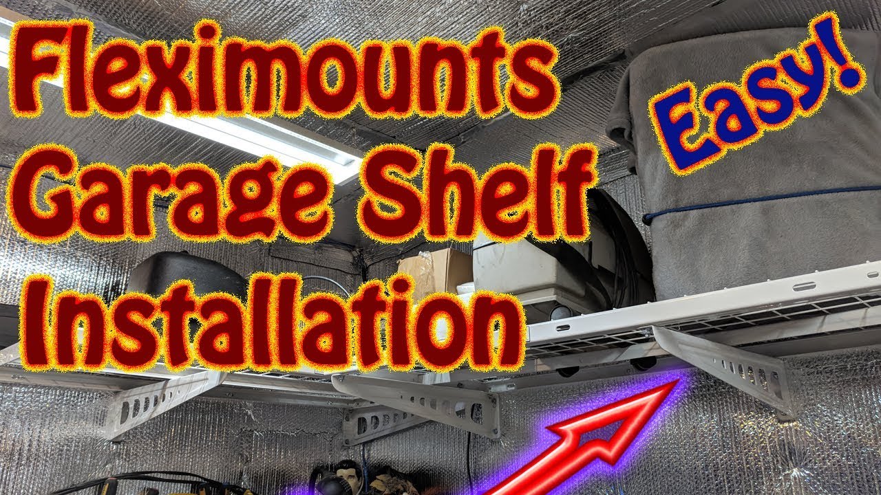 Fleximounts Garage Storage Wall Shelf Installation Garage Storage