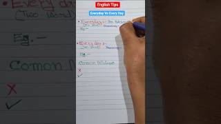"Everyday" Vs "Every Day" || English Grammar 🔥 #english #education #grammar #learning #tips