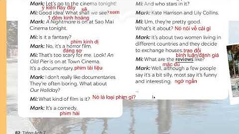 Tiếng Anh 7 Global Sucecss (2024-2025) Unit 8 Films (Getting Started) Trang  82,83