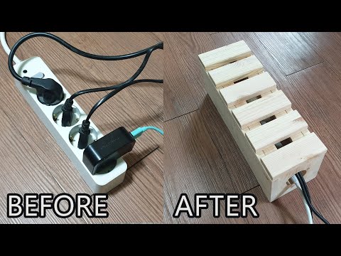 케이블정리함(멀티탭정리함)만들기 Cable management Woodworking