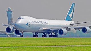 33 HEAVY LANDINGS & TAKE OFFS | 4x B747, A380,  A350, B777 | Amsterdam Schiphol Airport Spotting