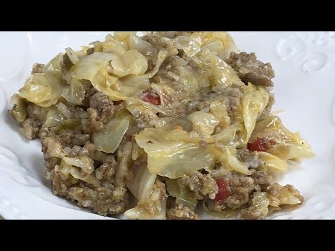 Beef and Cabbage Casserole (SUPER EASY Recipe in a Rice Cooker)