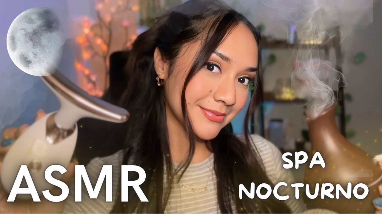 ASMR SPA NOCTURNO PREMIUM + MASAJES EN TU CARITA + MASCARILLAS FACIALES (dormirás rápido) 