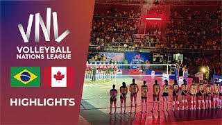 🇧🇷 Brazil vs 🇨🇦 Canada | Highlights | Week 1 | Women's VNL 2024