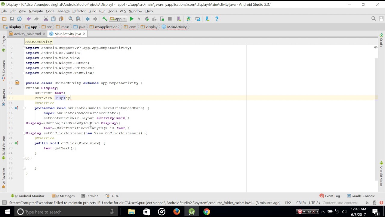 Android studio tutorial in hindi (part 2) - YouTube
