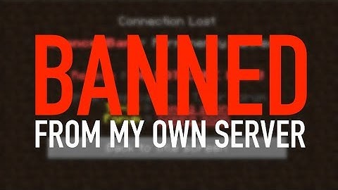 I JUST GOT BANNED ON MY OWN SERVER FOR HACKING!