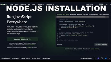 How to Install Node.js in 5 Minutes & Run Your First Hello World Program! 🚀
