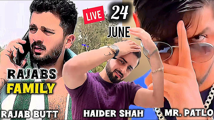 Rajabs Family Rajab butt, Haider & Patlo tik tok live 24 June #ytlive #rajabsfamily #bigfun