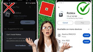 how to fix can't install roblox error on google playstore | can't install roblox problem solved