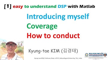 [1] easy to understand DSP with Matlab: Introduction