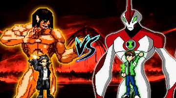 Eren Final S4 V2 OP (all form) VS Ben 10 S3 V4 OP (all form) in Jump Force Mugen