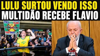 AGORA! MULTIDÃO RECEBE FLAVIO NA CHEGADA EM BRASÍLIA! 