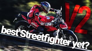 Ducati Streetfighter V2 2022  road and track review in south Spain